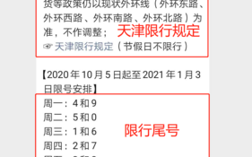 天津大车限号怎么限？天津大车限号怎么限行？