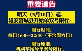 2023年容城限号？容城机动车限号？