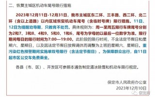 河北车限号2022，河北车限号时间表2023年8月份