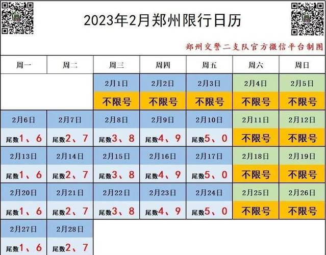 郑州一星期内限号表?郑州一个星期分别限什么号?-第2张图片-巾百福 郑州一星期内限号表?郑州一个星期分别限什么号?-第2张图片-巾百福