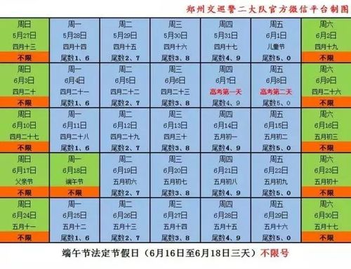 郑州6月27号限号,郑州6月27日限行多少号-第2张图片-巾百福 郑州6月27号限号,郑州6月27日限行多少号-第2张图片-巾百福