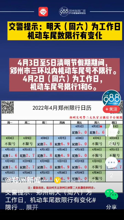 最新郑州限号限几环?最新郑州限号是怎么限的?-第1张图片-巾百福 最新郑州限号限几环?最新郑州限号是怎么限的?-第1张图片-巾百福