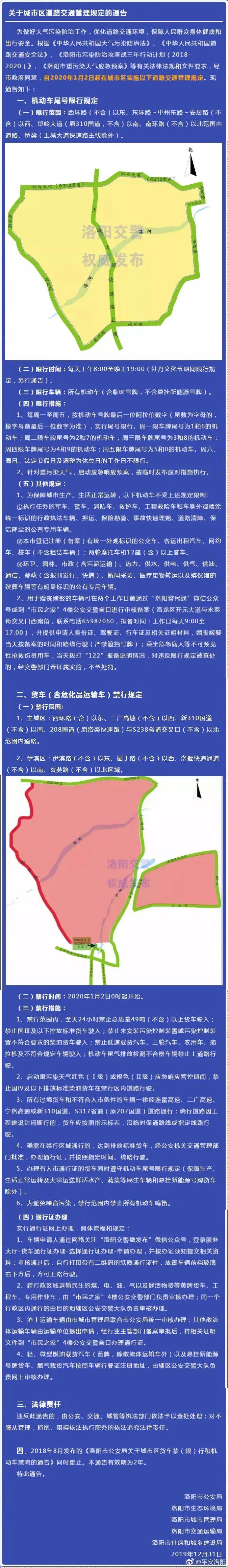 洛阳尾号7怎么限号？洛阳限号的尾号是多少？-第2张图片-巾百福