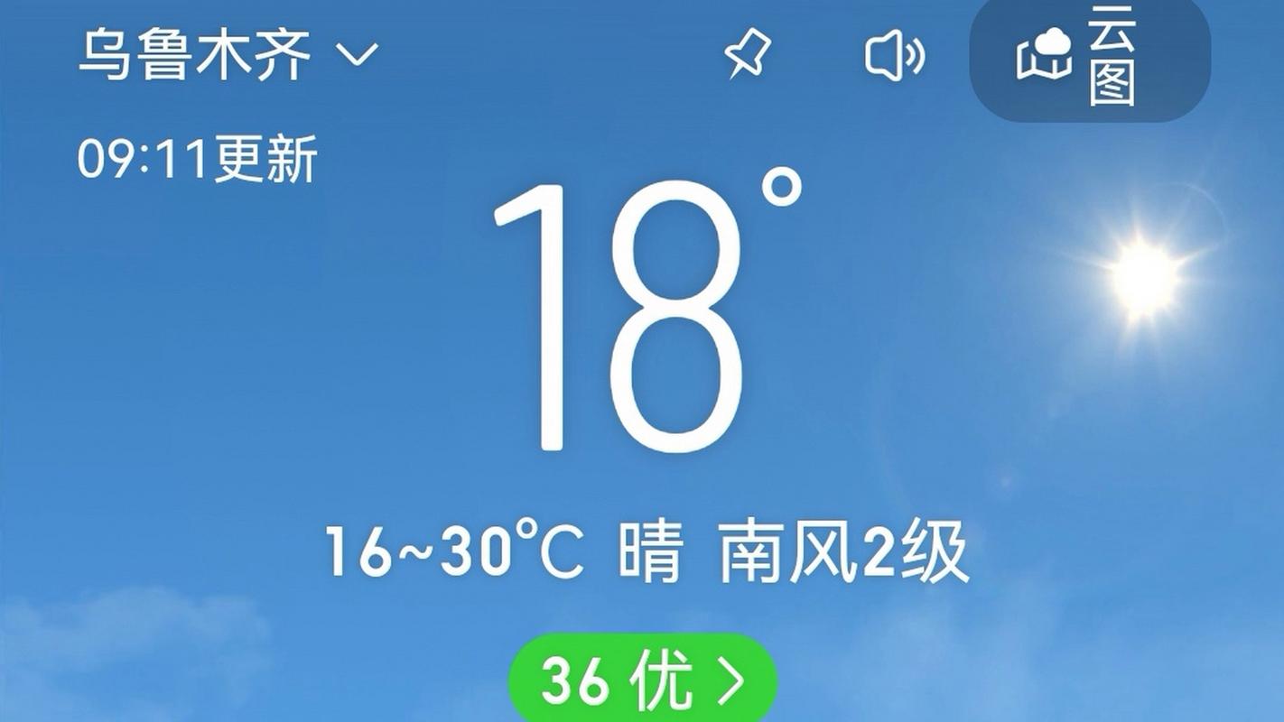 乌鲁木齐明天天气?乌鲁木齐明天天气预报是多少?-第2张图片-巾百福 乌鲁木齐明天天气?乌鲁木齐明天天气预报是多少?-第2张图片-巾百福