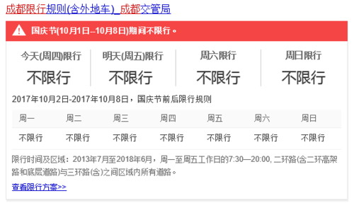 四川成都国庆节限号,四川成都国庆节限号吗-第5张图片-巾百福 四川成都国庆节限号,四川成都国庆节限号吗-第5张图片-巾百福