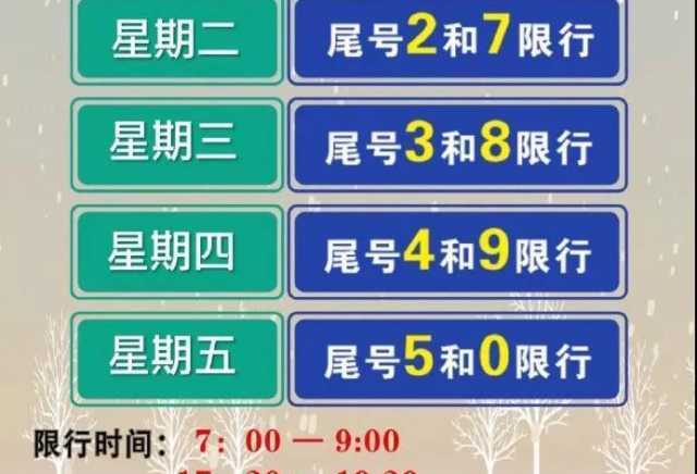 周一数字几的车限号,周一车限号是多少?-第4张图片-巾百福 周一数字几的车限号,周一车限号是多少?-第4张图片-巾百福