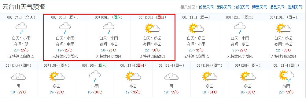 云台山景区天气预报?云台山景区天气预报7天查询?-第5张图片-巾百福 云台山景区天气预报?云台山景区天气预报7天查询?-第5张图片-巾百福