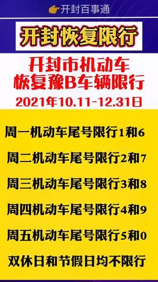 开封限号限几号今天?开封限号时间2021?-第2张图片-巾百福 开封限号限几号今天?开封限号时间2021?-第2张图片-巾百福